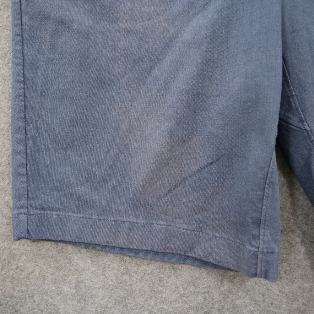 Lululemon Shorts Mens 31 Blue Comission Flat Front Chinos Logo Active 9